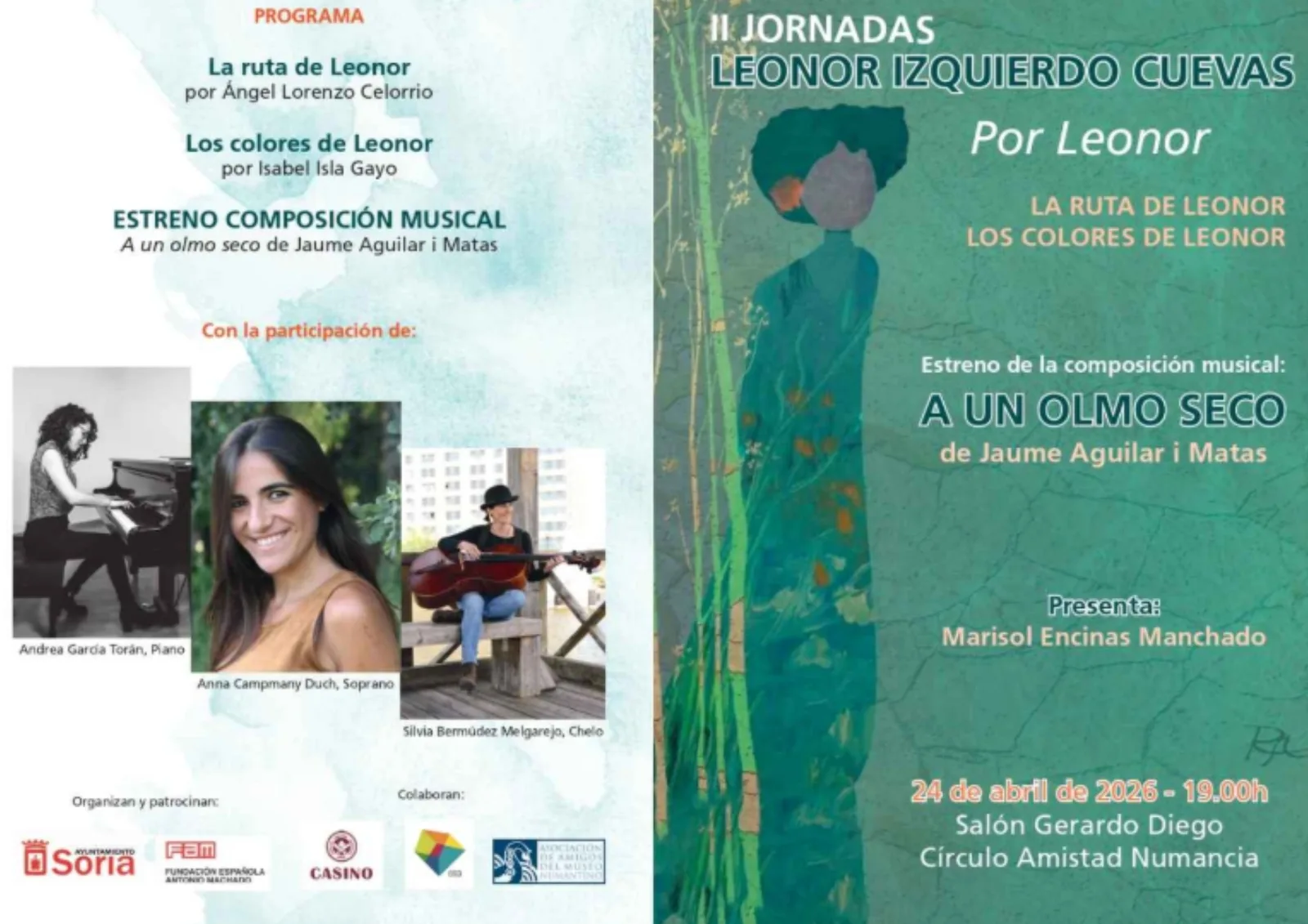 II Jornadas Leonor Izquierdo Cuevas (acto de clausura). Casino Círculo Amistad Numancia (Soria).